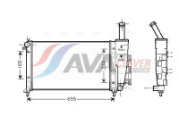 Radiator, engine cooling FTA2275 Ava Quality Cooling