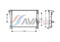 Radiator, engine cooling FTA2279 Ava Quality Cooling