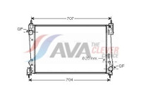 Radiator, engine cooling FTA2312 Ava Quality Cooling