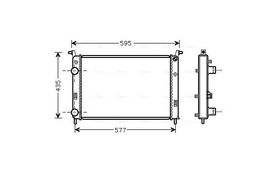 Radiator, engine cooling FTA2316 Ava Quality Cooling