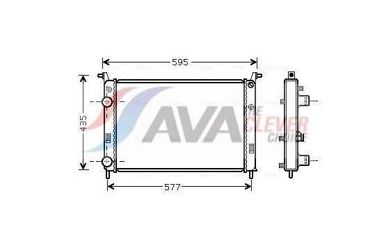 Radiator, engine cooling FTA2316 Ava Quality Cooling