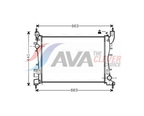 Radiator, engine cooling FTA2358 Ava Quality Cooling