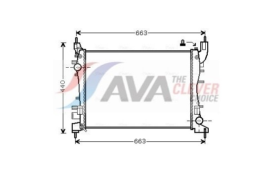 Radiator, engine cooling FTA2358 Ava Quality Cooling