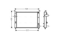 Radiator, engine cooling FTA2371 Ava Quality Cooling