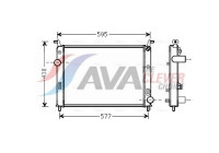 Radiator, engine cooling FTA2371 Ava Quality Cooling