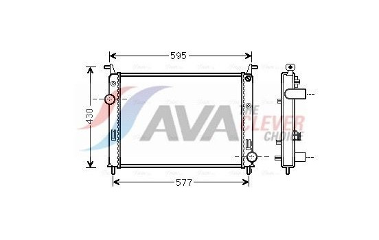 Radiator, engine cooling FTA2371 Ava Quality Cooling