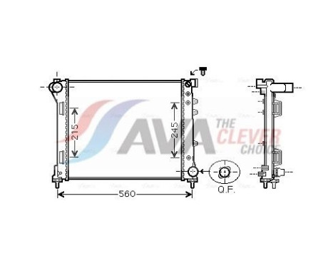 Radiator, engine cooling FTA2403 Ava Quality Cooling