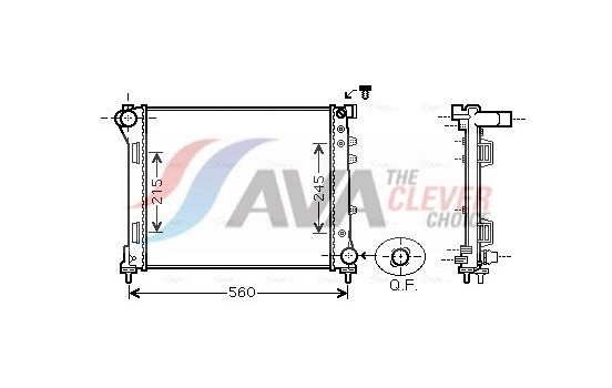 Radiator, engine cooling FTA2403 Ava Quality Cooling