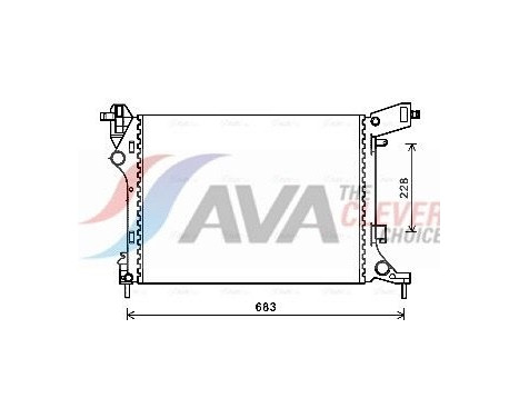 Radiator, engine cooling FTA2413 Ava Quality Cooling