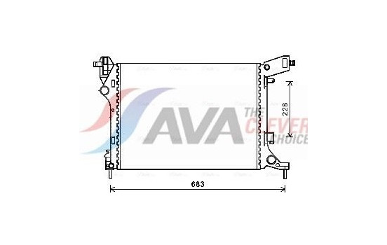 Radiator, engine cooling FTA2413 Ava Quality Cooling