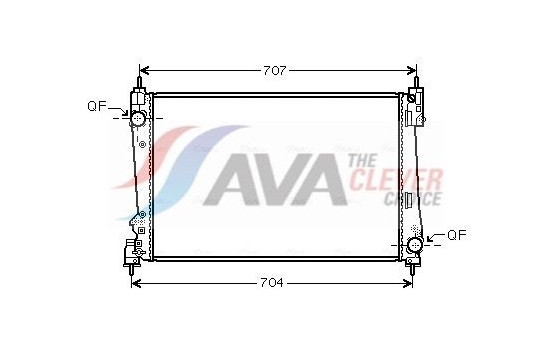 Radiator, engine cooling FTA2454 Ava Quality Cooling