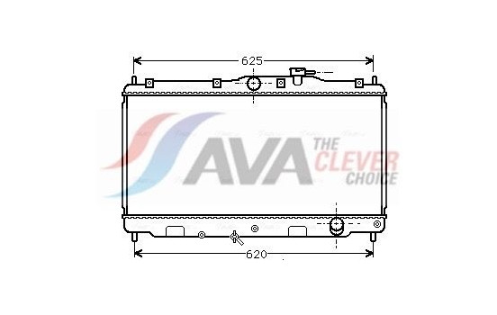 Radiator, engine cooling HD2016 Ava Quality Cooling