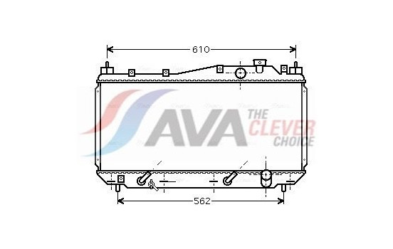 Radiator, engine cooling HD2114 Ava Quality Cooling