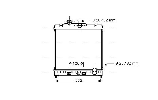 Radiator, engine cooling HD2121 Ava Quality Cooling