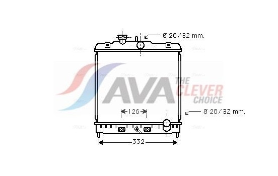 Radiator, engine cooling HD2121 Ava Quality Cooling