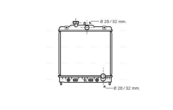 Radiator, engine cooling HD2122 Ava Quality Cooling