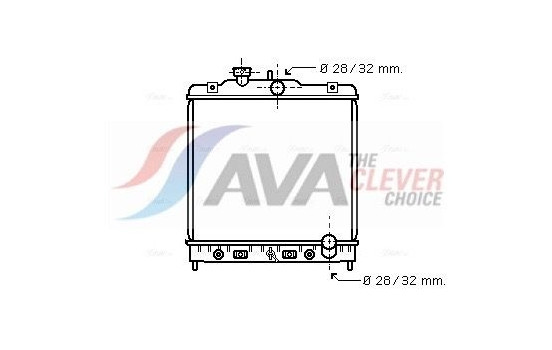Radiator, engine cooling HD2122 Ava Quality Cooling