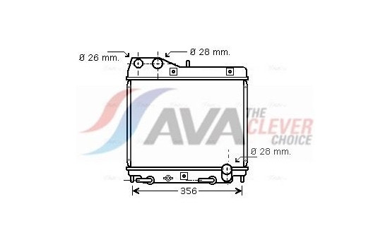 Radiator, engine cooling HD2161 Ava Quality Cooling
