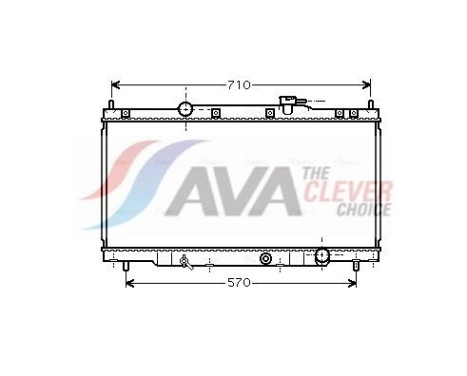 Radiator, engine cooling HD2162 Ava Quality Cooling