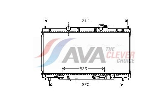 Radiator, engine cooling HD2163 Ava Quality Cooling