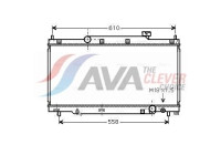 Radiator, engine cooling HD2164 Ava Quality Cooling