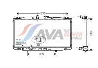 Radiator, engine cooling HD2170 Ava Quality Cooling