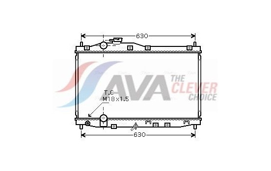 Radiator, engine cooling HD2171 Ava Quality Cooling
