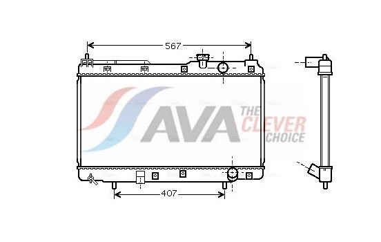 Radiator, engine cooling HD2175 Ava Quality Cooling