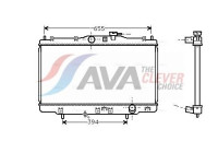Radiator, engine cooling HD2176 Ava Quality Cooling