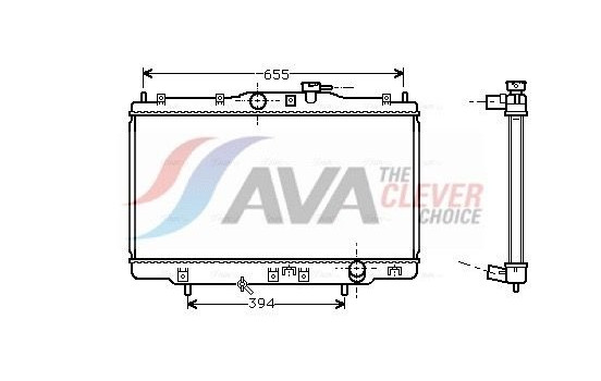Radiator, engine cooling HD2176 Ava Quality Cooling