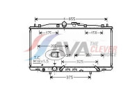 Radiator, engine cooling HD2177 Ava Quality Cooling