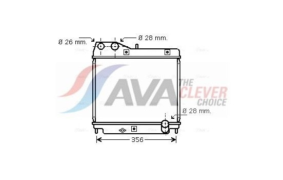 Radiator, engine cooling HD2178 Ava Quality Cooling