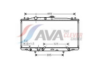 Radiator, engine cooling HD2183 Ava Quality Cooling