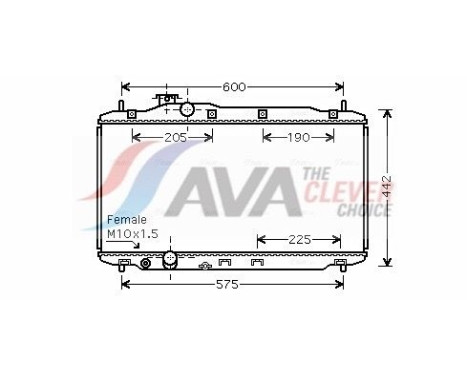 Radiator, engine cooling HD2189 Ava Quality Cooling