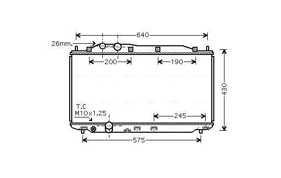 Radiator, engine cooling HD2191 Ava Quality Cooling