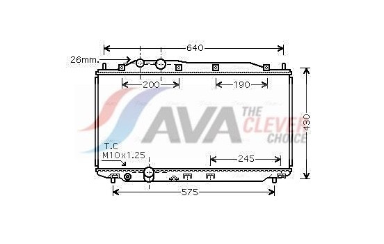 Radiator, engine cooling HD2191 Ava Quality Cooling