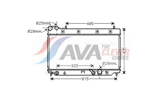 Radiator, engine cooling HD2195 Ava Quality Cooling
