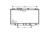 Radiator, engine cooling HD2218 Ava Quality Cooling