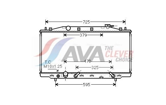 Radiator, engine cooling HD2224 Ava Quality Cooling