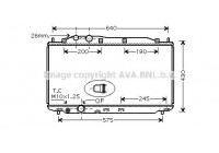 Radiator, engine cooling HD2228 Ava Quality Cooling