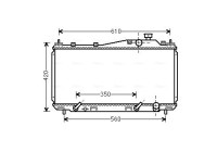 Radiator, engine cooling HD2231 Ava Quality Cooling