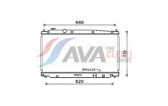Radiator, engine cooling HD2253 Ava Quality Cooling