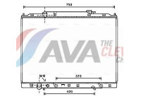 Radiator, engine cooling HD2267 Ava Quality Cooling