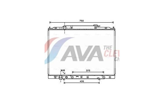 Radiator, engine cooling HD2267 Ava Quality Cooling