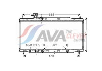Radiator, engine cooling HD2269 Ava Quality Cooling