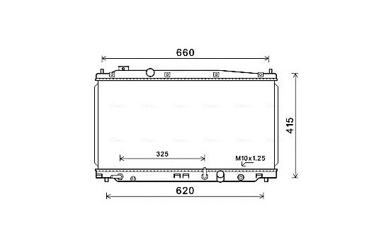 Radiator, engine cooling HD2277 Ava Quality Cooling