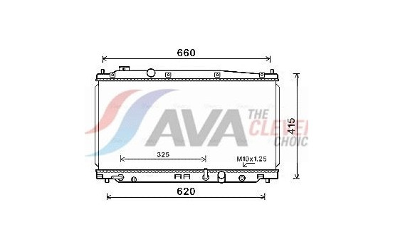 Radiator, engine cooling HD2277 Ava Quality Cooling