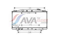 Radiator, engine cooling HD2284 Ava Quality Cooling