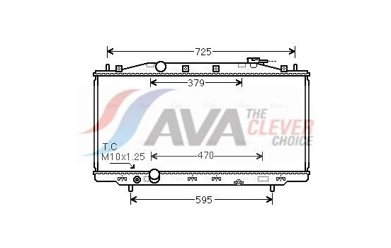 Radiator, engine cooling HD2284 Ava Quality Cooling