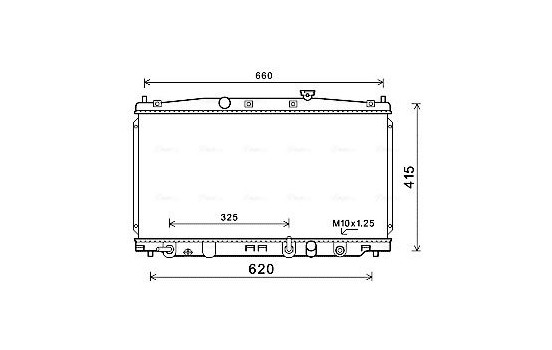 Radiator, engine cooling HD2288 Ava Quality Cooling